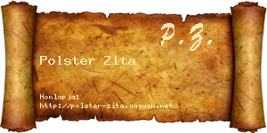 Polster Zita névjegykártya